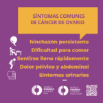 síntomas del cáncer de ovario.
